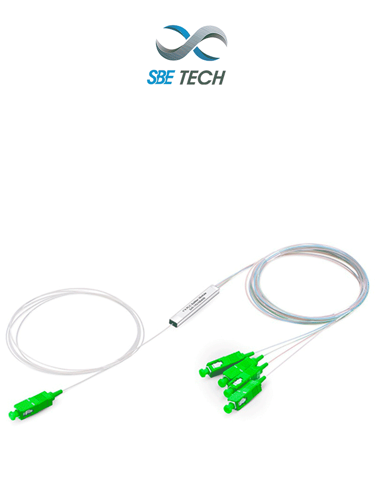 SBETECH SBE-SPPLC1X4SCAPC- Divisor óptico PLC 1×4 SC APC SM. SBT194004