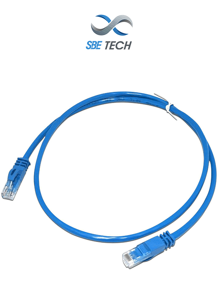 SBETECH SBE-PCC61.0M-BL – Patch cord Cat 6, color azul, de 1 metro, co