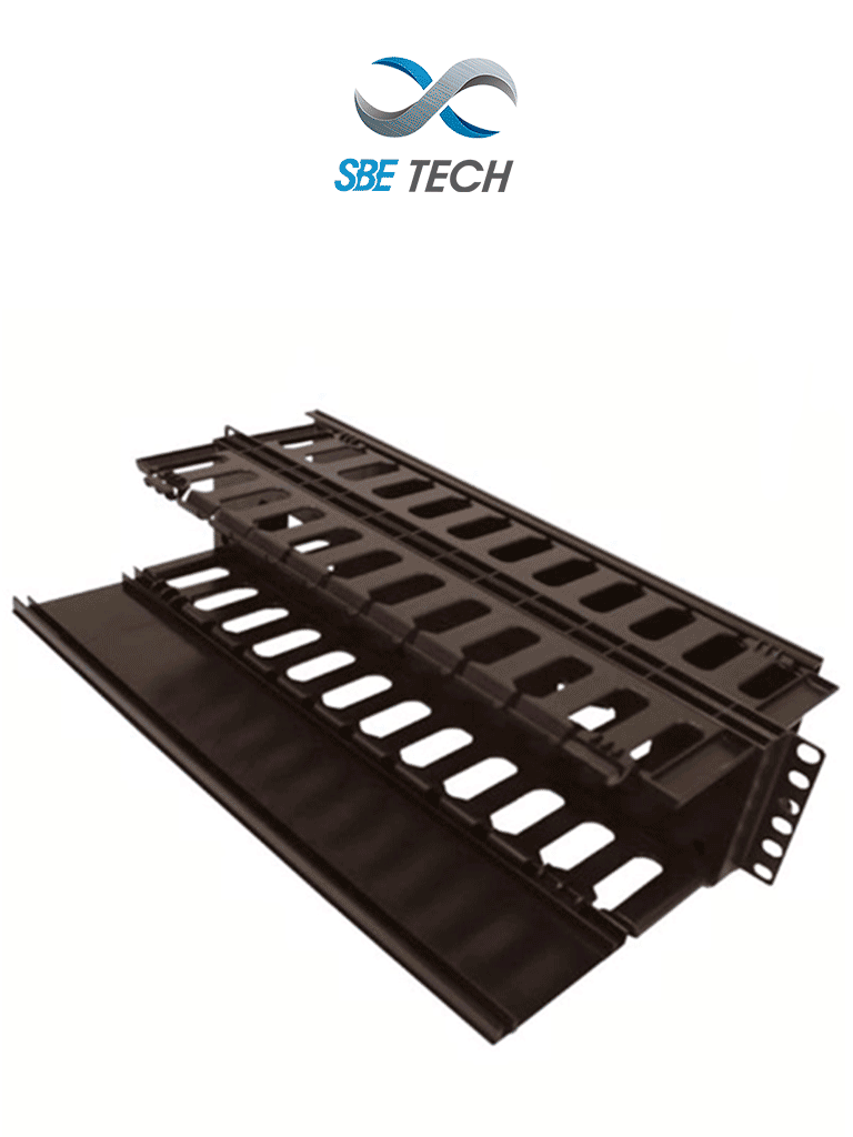 SBETECH SBE-OH2URD – Organizador de cable horizontal para rack, con do
