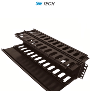 SBETECH SBE-OH2URD – Organizador de cable horizontal para rack, con do SBETECH SBE-OH2URD – Organizador de cable horizontal para rack, con do