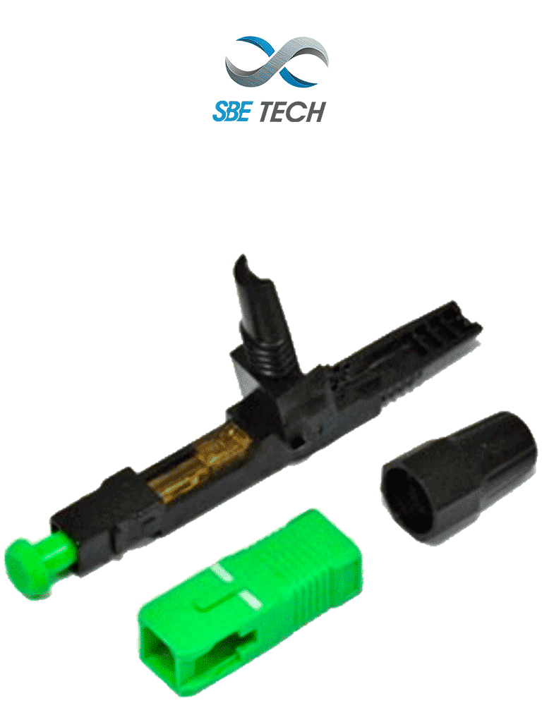 SBETECH SBE-CONPPSCSMAPC – Conector prepulido SC SM para 9µm, APC, 2mm