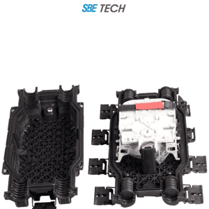 SBETECH SBE-CEH24 – Cierre de empalme horizontal para 24 fibras, 2 ent SBETECH SBE-CEH24 – Cierre de empalme horizontal para 24 fibras, 2 ent
