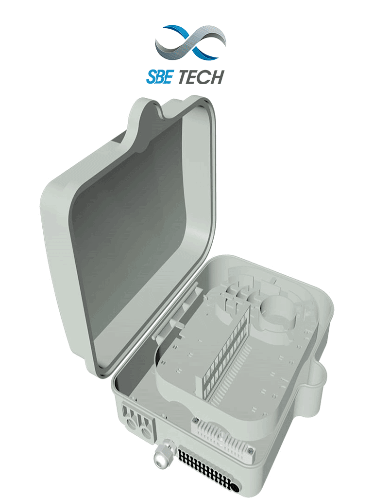 SBETECH SBE-CDEXTFTTX2X24NL – Caja de Distribución para FTTx para exte