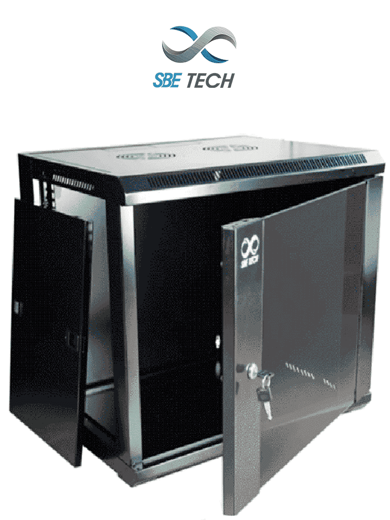 SBETECH GNLPAR16URP – Gabinete de pared de 16UR, 600x600x850 mm con pa