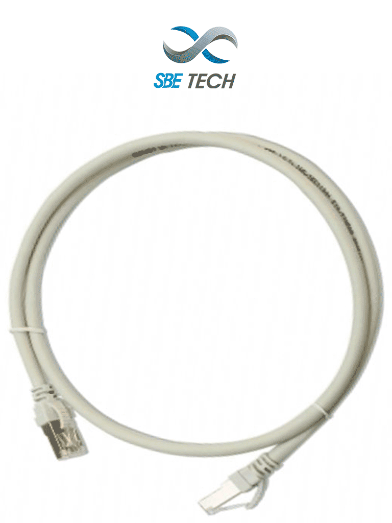SBETECH PCC610MGY- Patch Cord Cat 6 con bota inyectada y moldeada 1m G