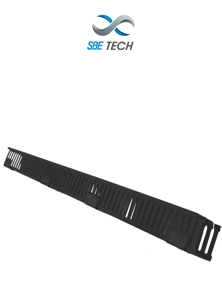 SBETECH OV20UR – Organizador de cable vertical de 20 UR con PVC negro