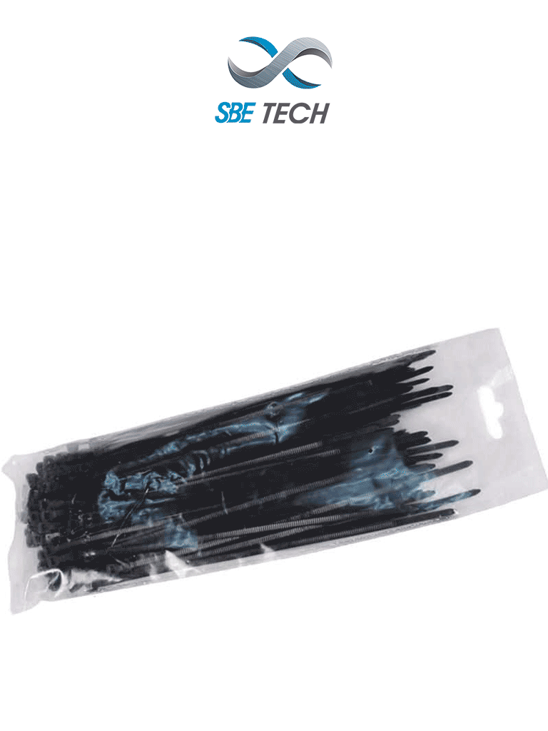 SBETECH CN36X200BK – Cincho sujetacable 3.6×200 mm color negro, bolsa
