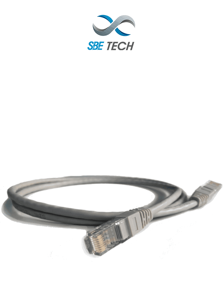 SBETECH PCC6U0.3M-GY – Patch cord Cat6 de 0.3m, color gris, 8 hilos, I