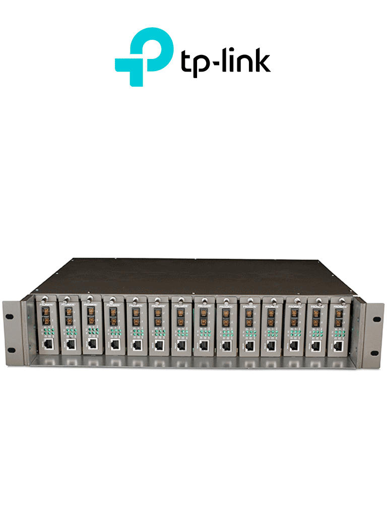 TP-LINK – TL-MC1400 – Chasis 14 bahías para 14 convertidores de medios TP-LINK – TL-MC1400 – Chasis 14 bahías para 14 convertidores de medios