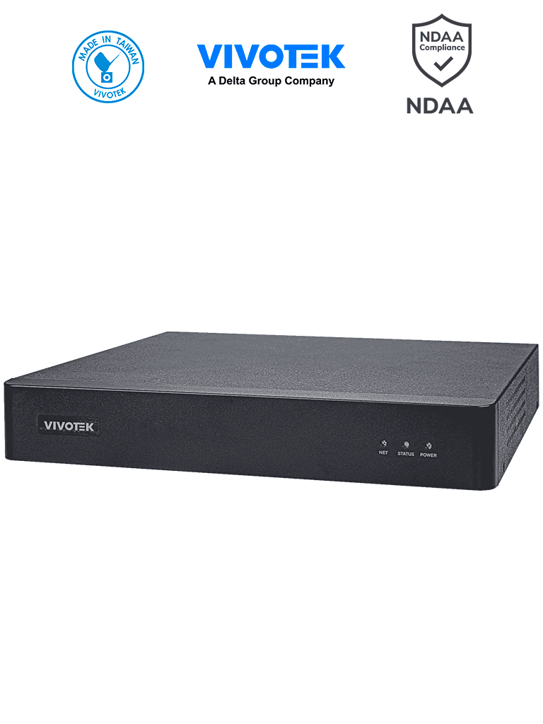 VIVOTEK ND9213P – NVR 4 canales con 1 bahía, 4 puertos PoE FE, 1 FE RJ