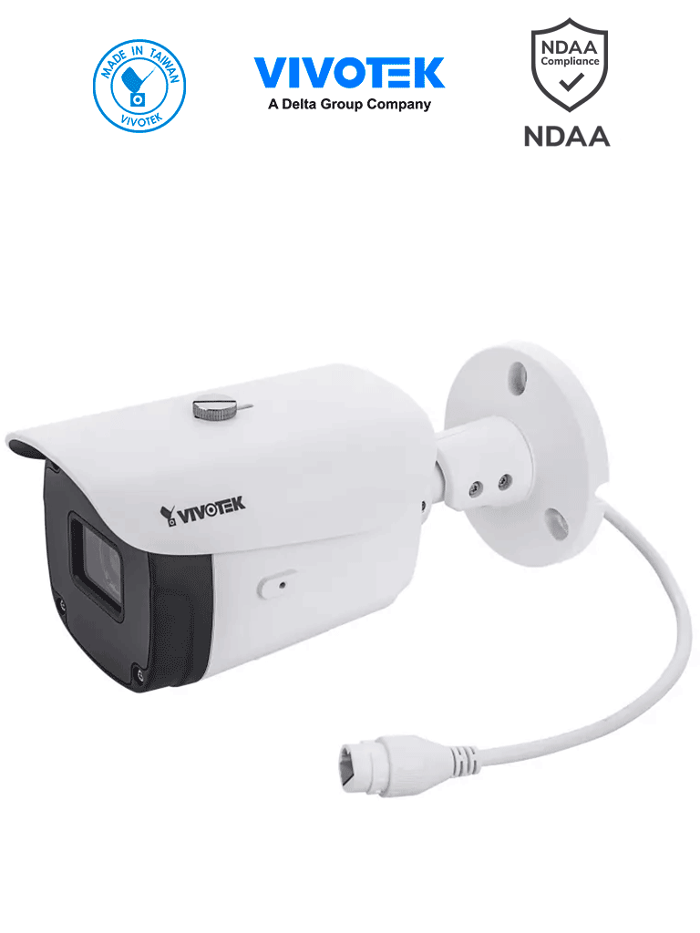 VIVOTEK IB9388-HT – Cámara IP bullet exterior 5 MP, lente varifocal re