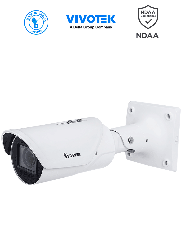 VIVOTEK IB9387-LPR-v2 – Cámara IP bullet exterior ANPR 5 MP, lente var