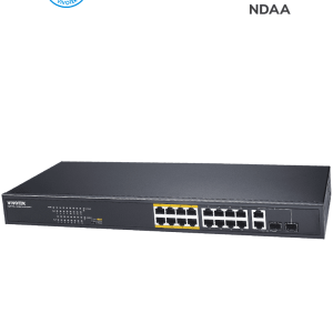 VIVOTEK AW-FGT-180F-250 – Switch PoE no administrable con 16 puertos P VIVOTEK AW-FGT-180F-250 – Switch PoE no administrable con 16 puertos P