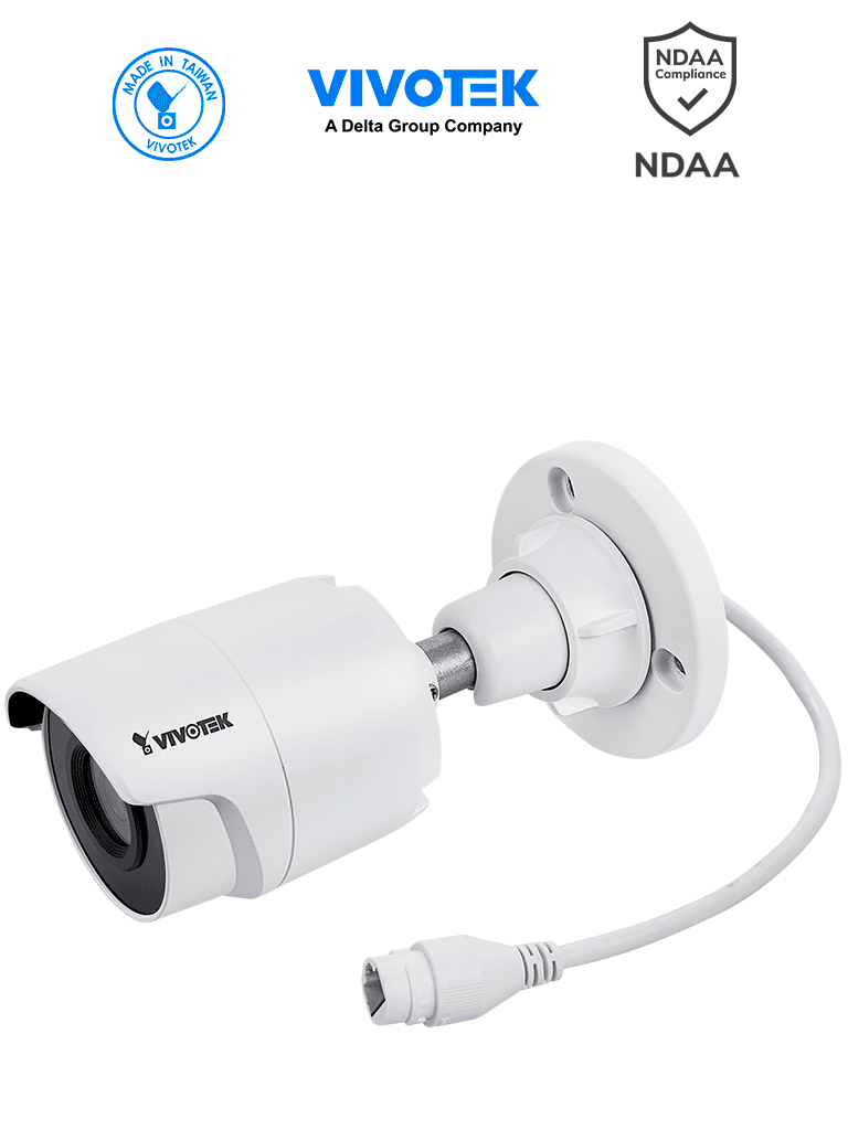 VIVOTEK IB9380-H – Cámara IP bullet exterior 5 MP, H.265, lente 3.6mm,