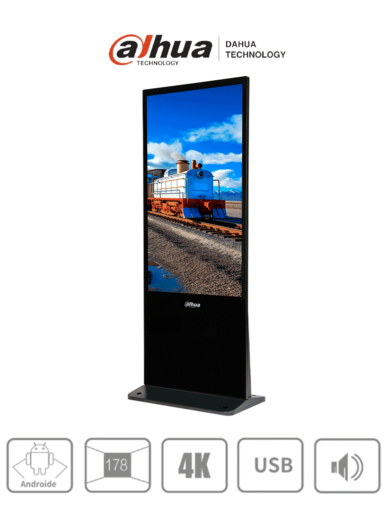 DAHUA LDV55-SAI400K – Pantalla de Publicidad Digital 55″ 4K (Totem), m