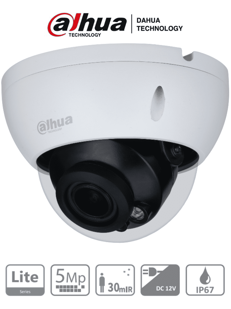 DAHUA HAC-HDBW1500R-Z – Camara Domo Antivandalica de 5 Megapixeles Len