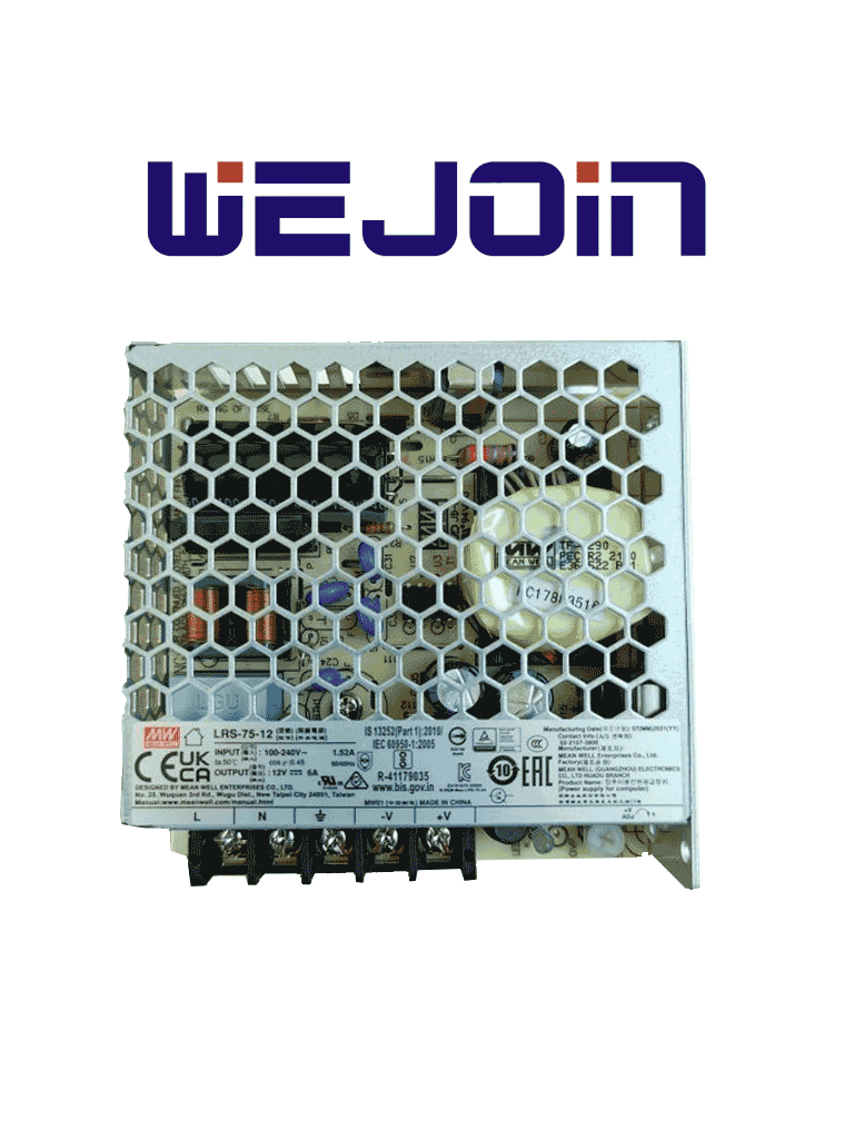 WEJOIN WJTSPWRSPPLY – Fuente de Poder para Torniquetes Peatonales Wejo WEJOIN WJTSPWRSPPLY – Fuente de Poder para Torniquetes Peatonales Wejo
