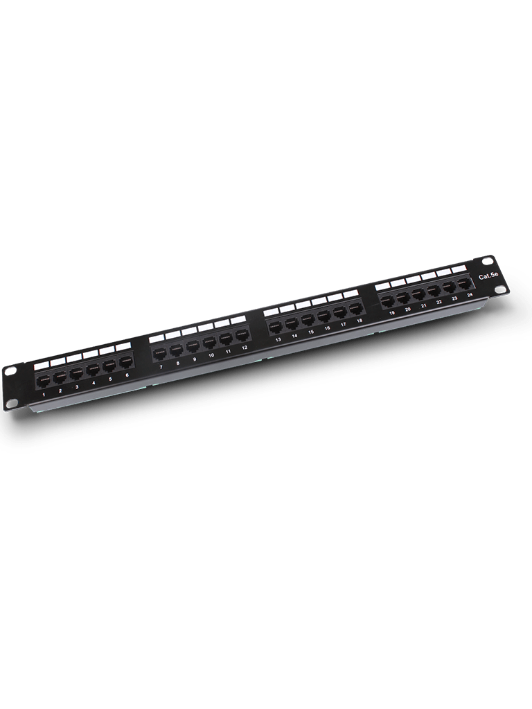 SAXXON P19724N5 – Patch Panel 24 puertos CAT 5E 19 Pulgadas Montaje en SAXXON P19724N5 – Patch Panel 24 puertos CAT 5E 19 Pulgadas Montaje en