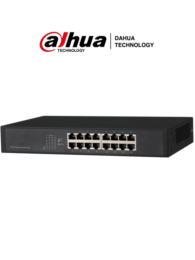 DAHUA PFS3016-16GT – Switch Gigabit de 16 Puertos No Administrable Cap