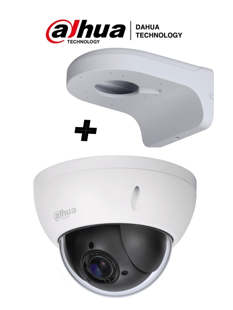 DAHUA SD22204IGCPAK – Camara mini PTZ de 2 MP HDCVI 4X Zoom óptico con
