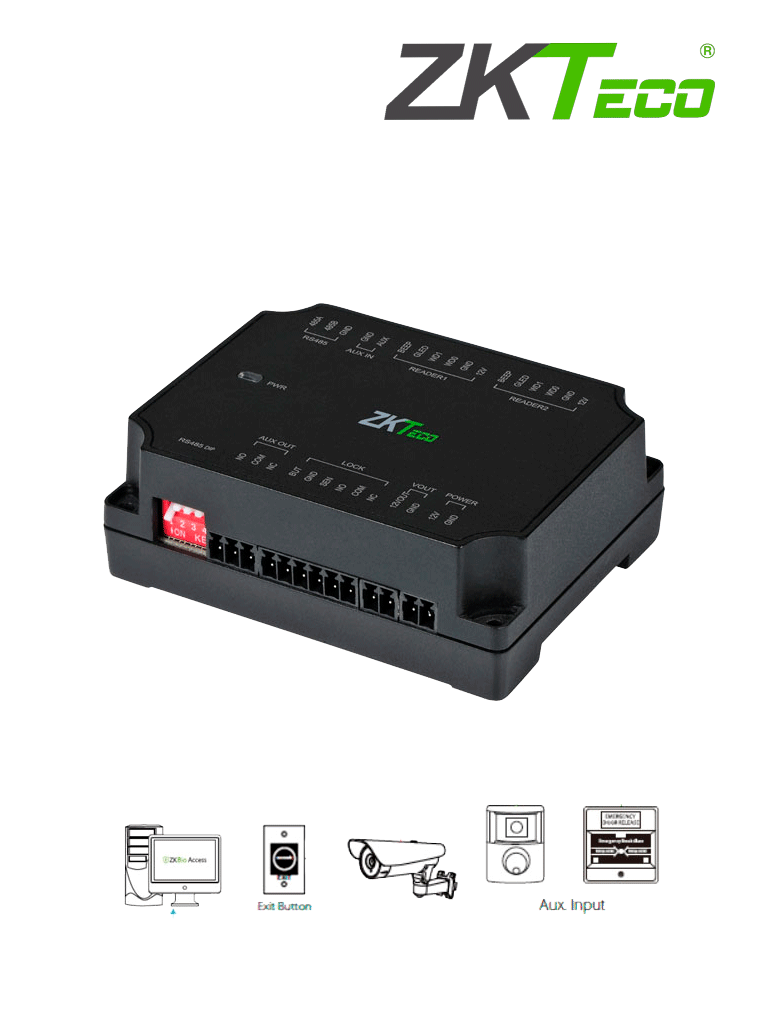 ZKTECO DM10 – Expansor para Panel de Control de Acceso C2-260 ZKT07200