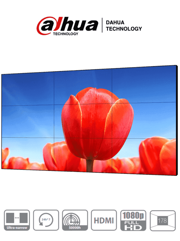DAHUA DHL550UDM-EG – Pantalla de 55 Pulgadas FHD para Video Wall Panel