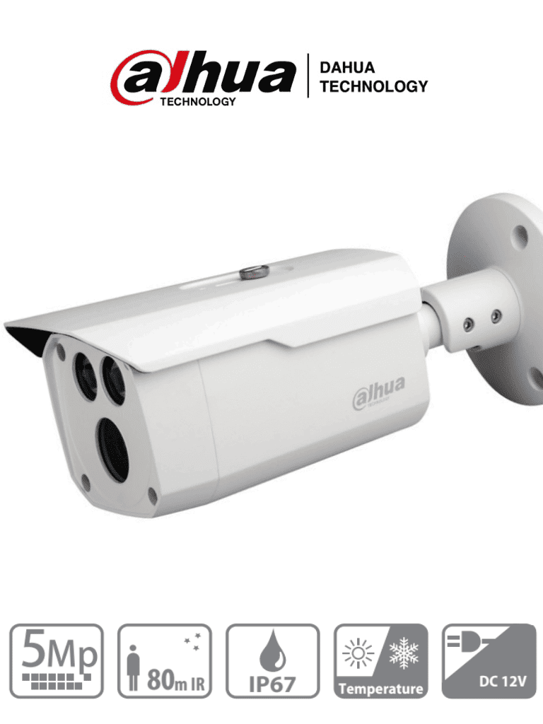 DAHUA HAC-HFW1500D – Camara Bullet de 5 Megapixeles Metalica Lente de