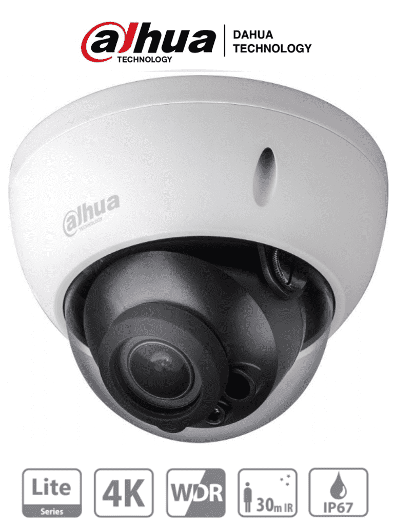 DAHUA HAC-HDBW1801R-Z – Camara Domo 4k Antivandalica 8 Megapixeles Len