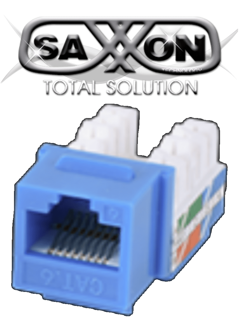 SAXXON M2656B – Modulo jack keystone RJ45 8 Hilos CAT 6 Compatible con