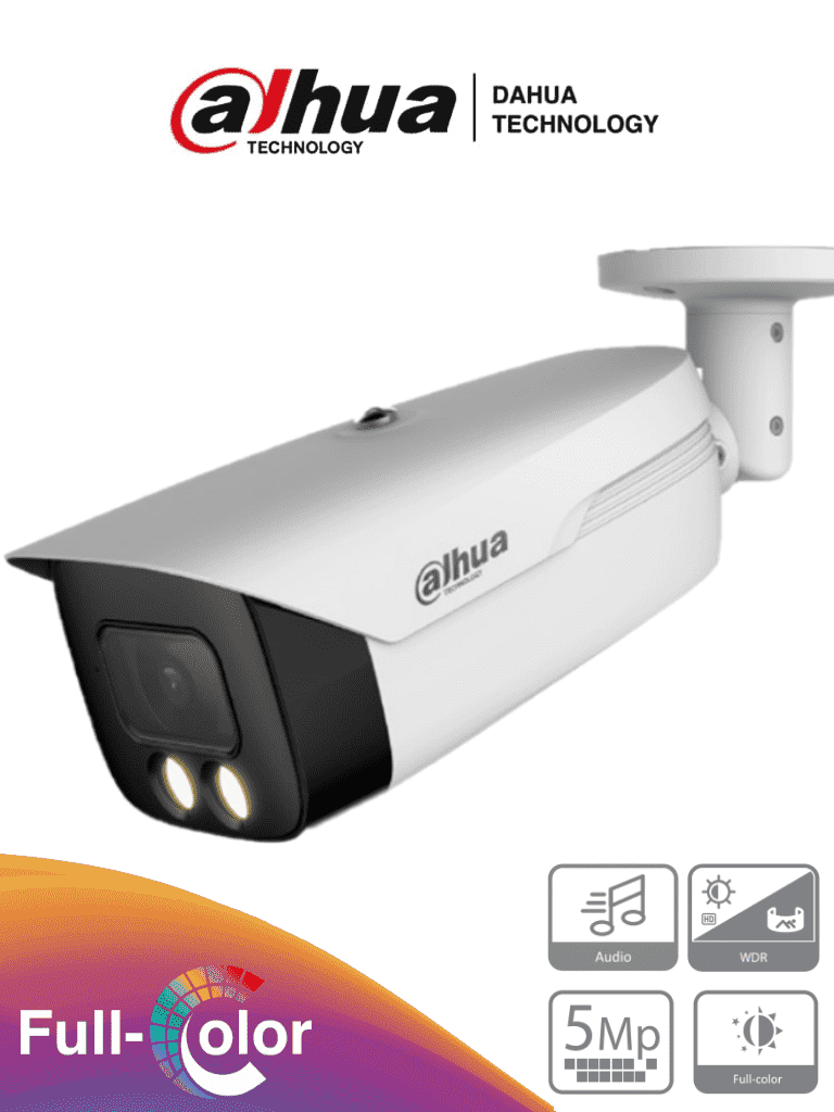DAHUA HAC-HFW1509MHN-A-LED-0360B-S2 – Cámara Bullet Full Color de 5 MP