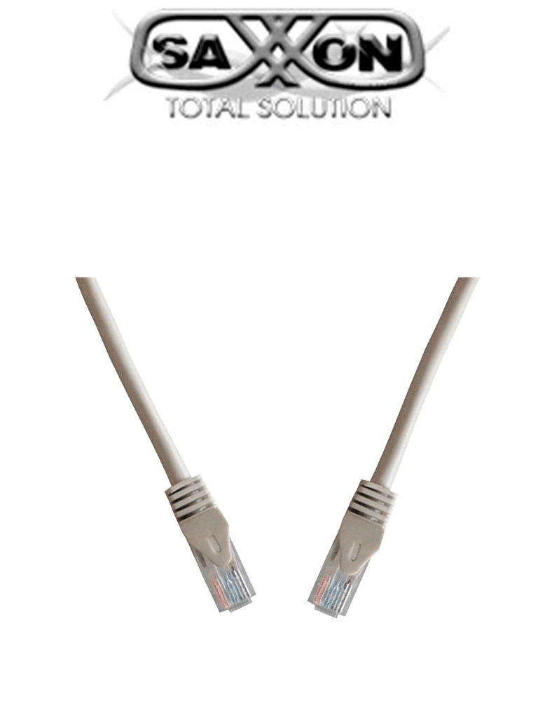 SAXXON P63UG- Cable patch cord UTP 3 Metros CAT 6 Color gris. TCE11902
