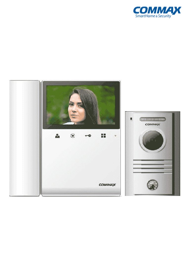 COMMAX CDV43K2P- Kit de videoportero incluye monitor CDV43K2 de 4.3 pu