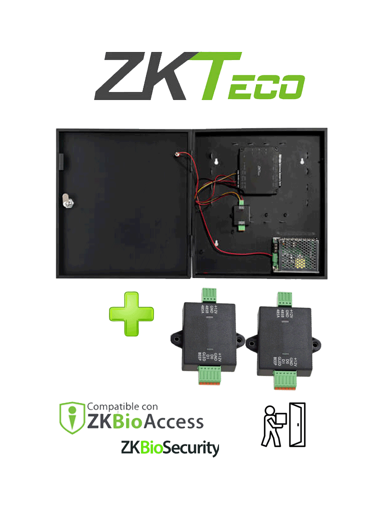 ZKTECO C2260WRPack – Panel de Control de Acceso de solo Tarjeta para 2 ZKTECO C2260WRPack – Panel de Control de Acceso de solo Tarjeta para 2