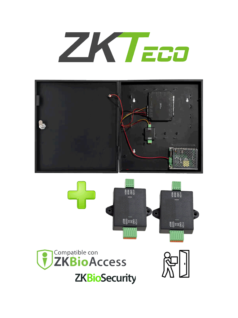ZKTECO C2260WRPack – Panel de Control de Acceso de solo Tarjeta para 2