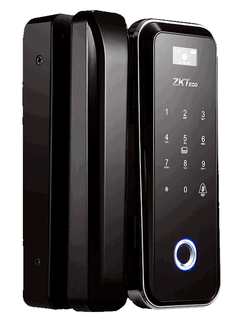 ZK GL300 – Cerradura Biométrica para Puertas de Vidrio, Compatible con
