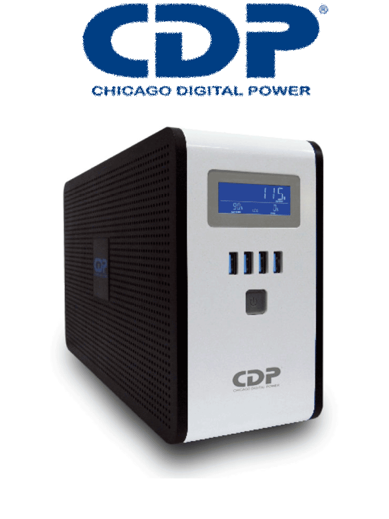 CDP RU-Smart751- UPS 750VA 375W 10 Terminales de salida 5 Salidas con CDP RU-Smart751- UPS 750VA 375W 10 Terminales de salida 5 Salidas con