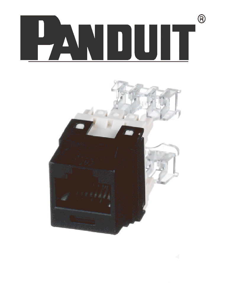 PANDUIT NK688MBL – Jack UTP RJ45 Cat6 Tipo Keystone Categoría 6 Negro.