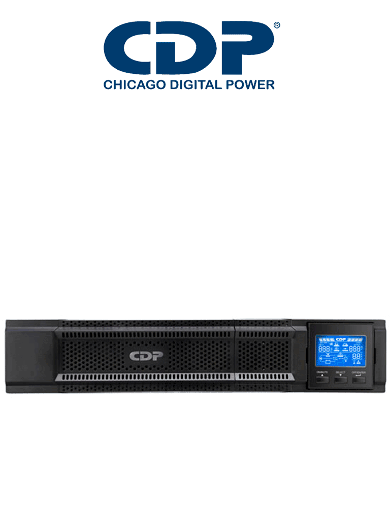 CDP UPO11-1RT AX – UPS de 1000VA y 1000W con 8 terminales, 4 programab