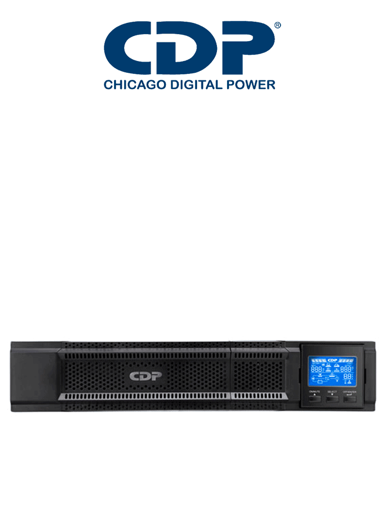 CDP UPO11-2RT AX – UPS Online 2000VA 2000W 8 Terminales de salida 4 Te