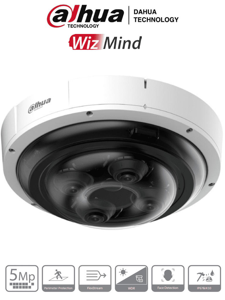 DAHUA IPC-PDBW82041N-B360 – Cámara IP Panorámica Resolución de 4 x 5 M