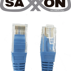 SAXXON P5E2UA – Cable patch cord UTP 2 metros CAT 5E Color azul. TCE11 SAXXON P5E2UA – Cable patch cord UTP 2 metros CAT 5E Color azul. TCE11