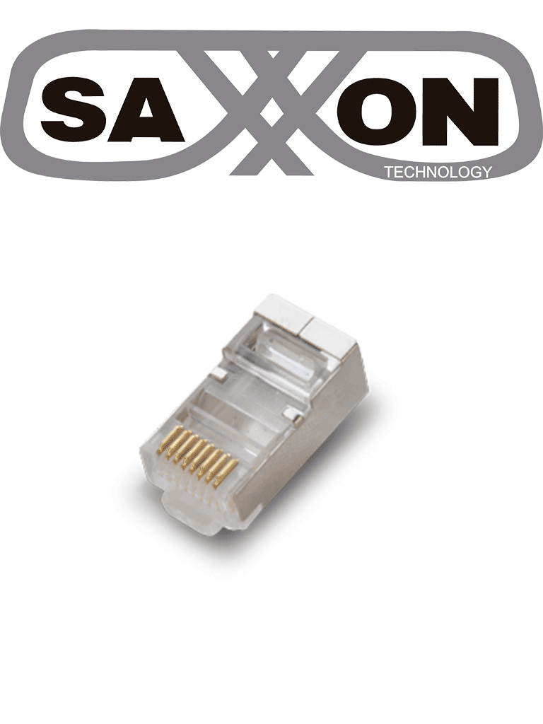 SAXXON S901B – Conector plug RJ45 para cable UTP FTP CAT 5E Blindado P