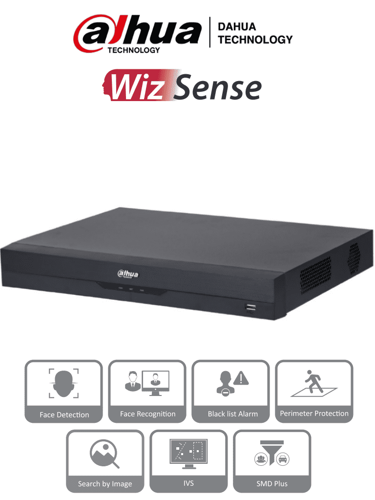 DAHUA NVR2208-8P-I2 – NVR de 8 Megapixeles 8 Canales IP WizSense 8 Pue