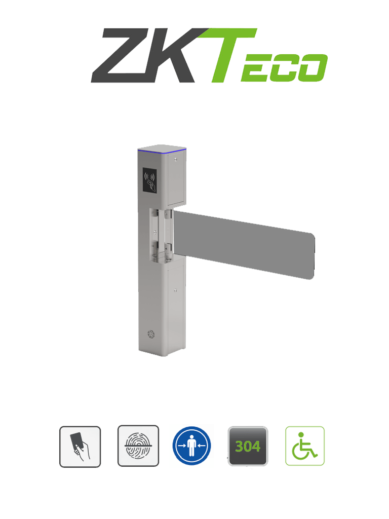 ZKTECO SBT2000S – Puerta de Cortesía Bidireccional de Alto Flujo Carri