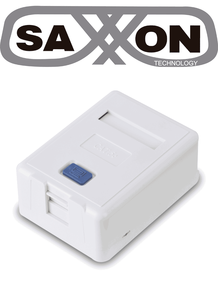 SAXXON A1661 – Caja de montaje en superficie para jack UTP 1 Puerto Co