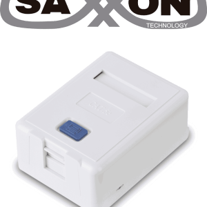 SAXXON A1661 – Caja de montaje en superficie para jack UTP 1 Puerto Co SAXXON A1661 – Caja de montaje en superficie para jack UTP 1 Puerto Co