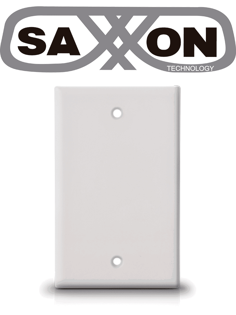 SAXXON A175 – Placa de pared ciega Sin puertos Color blanco. TCE339078
