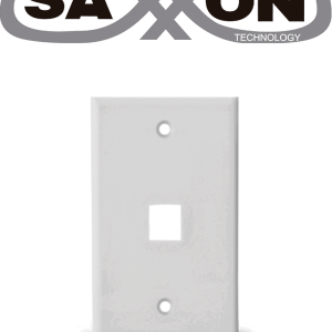 SAXXON A1751A – Placa de pared Vertical 1 Puerto tipo keystone Color b SAXXON A1751A – Placa de pared Vertical 1 Puerto tipo keystone Color b