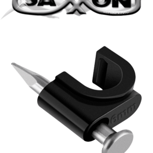 SAXXON GRA955N- Bolsa de 50 grapas de pared Color negro Diametro: 6mm SAXXON GRA955N- Bolsa de 50 grapas de pared Color negro Diametro: 6mm