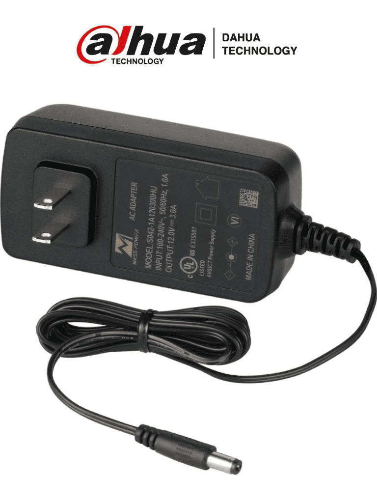 DAHUA S042-1A120300HU – Fuente de Poder de 12 Vcc 3 Amperes Voltaje de